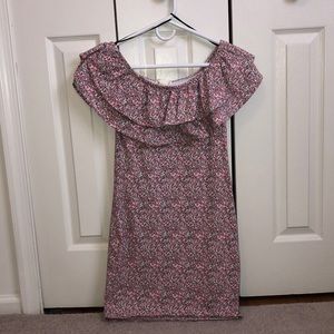 Flower print off shoulder dress🌷